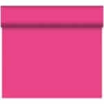 Bio Dunicel®-poikkiliina 0,4 x 24 m Fuksia – kirkas ja ryhdikäs kattaustekstiili perforoiduilla taitoskohdilla.