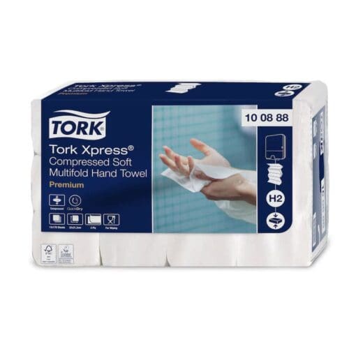 Tork Xpress Compressed Soft Multifold käsipyyhe H2 valkoinen 170 arkkia per paketti