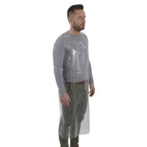 ABENA Poly-Line kertakäyttöinen muoviesiliina kirkas 81x125 cm annostelurasiassa