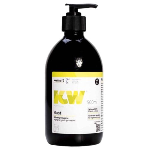 KW Bast käsienpesu, 500 ml – ihoystävällinen, ammattikäyttöön suunniteltu voide biologisesti hajoavilla rakeilla