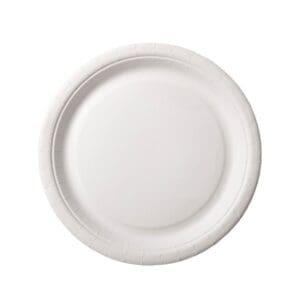 Valkoinen Duni Ruokalautanen Ø 22 cm – ympäristöystävällinen paperilautanen arkeen ja juhlaan