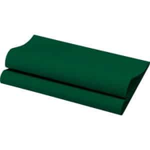 Bio Dunisoft lautasliina tummanvihreä 40 x 40 cm – pehmeä ja kompostoitava kattausratkaisu