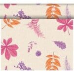 Dunicel®-poikkiliina Bright Autumn syksyisissä sävyissä pöytäkattauksessa
