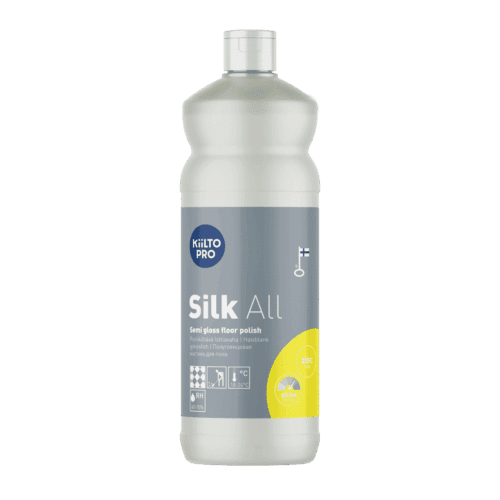 Kiilto Pro Silk All – puolikiiltävä lattiavaha vahattaville lattiapinnoille ammattikäyttöön
