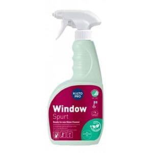 Kiilto Pro Window Spurt – käyttövalmis lasipintojen puhdistusaine ammattikäyttöön.
