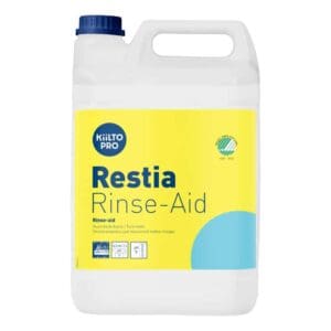Kiilto Restia Rinse-aid – ympäristömerkitty huuhtelukirkaste ammattikäyttöön