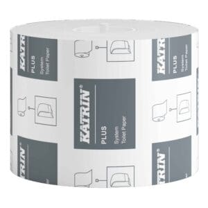 Katrin Plus System wc-paperi 684 valkoinen 2-kerroksinen rulla 684 arkkia