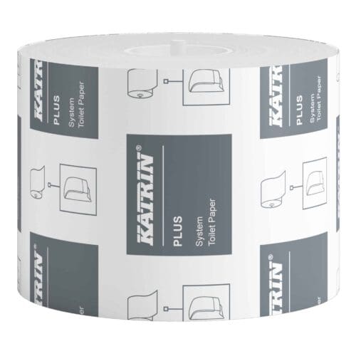 Katrin Plus System wc-paperi 684 valkoinen 2-kerroksinen rulla 684 arkkia