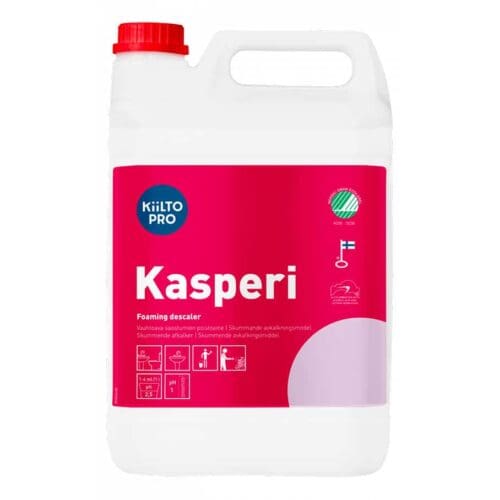 Kiilto Kasperi puhdistusaine – hapan ja vaahtoava puhdistusaine uimahalleihin ja keittiöihin