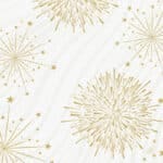 Bio Dunisoft® Sparkly White 40 x 40 cm -lautasliina, pehmeä ja imukykyinen juhlakattaukseen